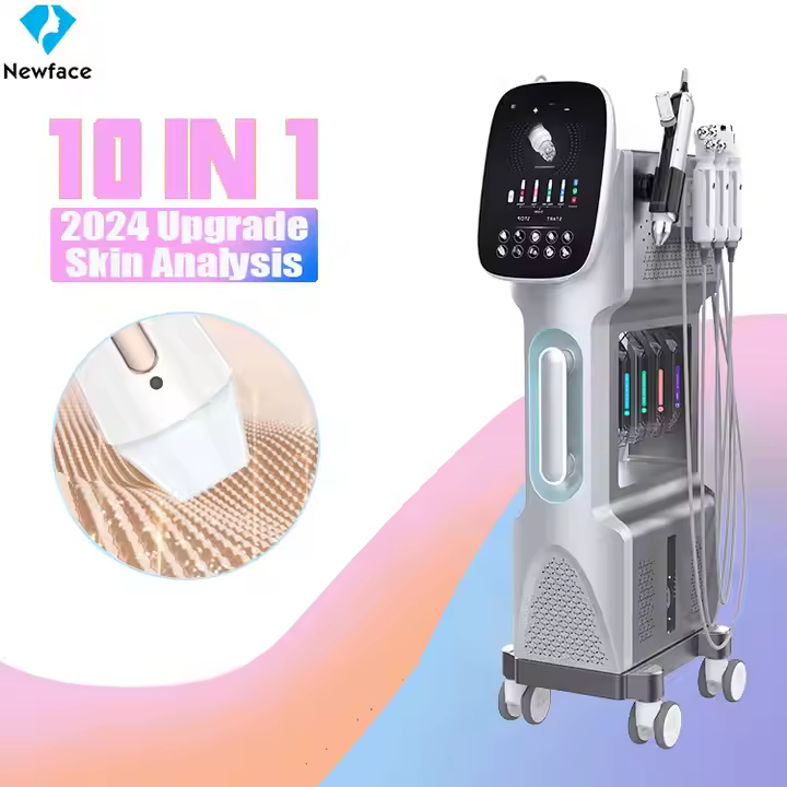 NewFace Professional Hydra Dermabrasion Equip Hidra Aqua Peel Acne Treat Wrinkle Removal Beauty Facial Spa 2024 Hydro Machine